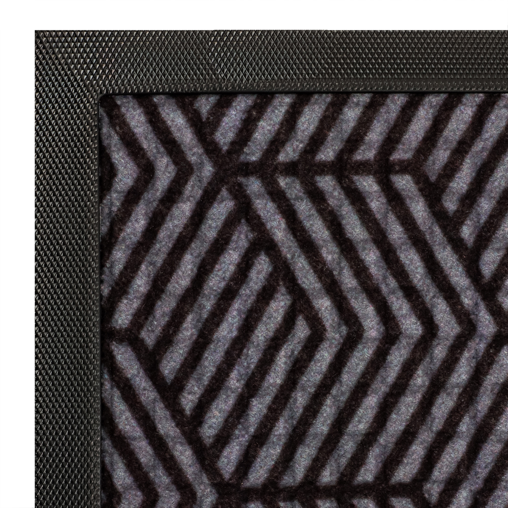 VETTA Коврик придверный, резиновый с ворсом полиэстер, 40x60см, 4 дизайна, арт.1 - #14