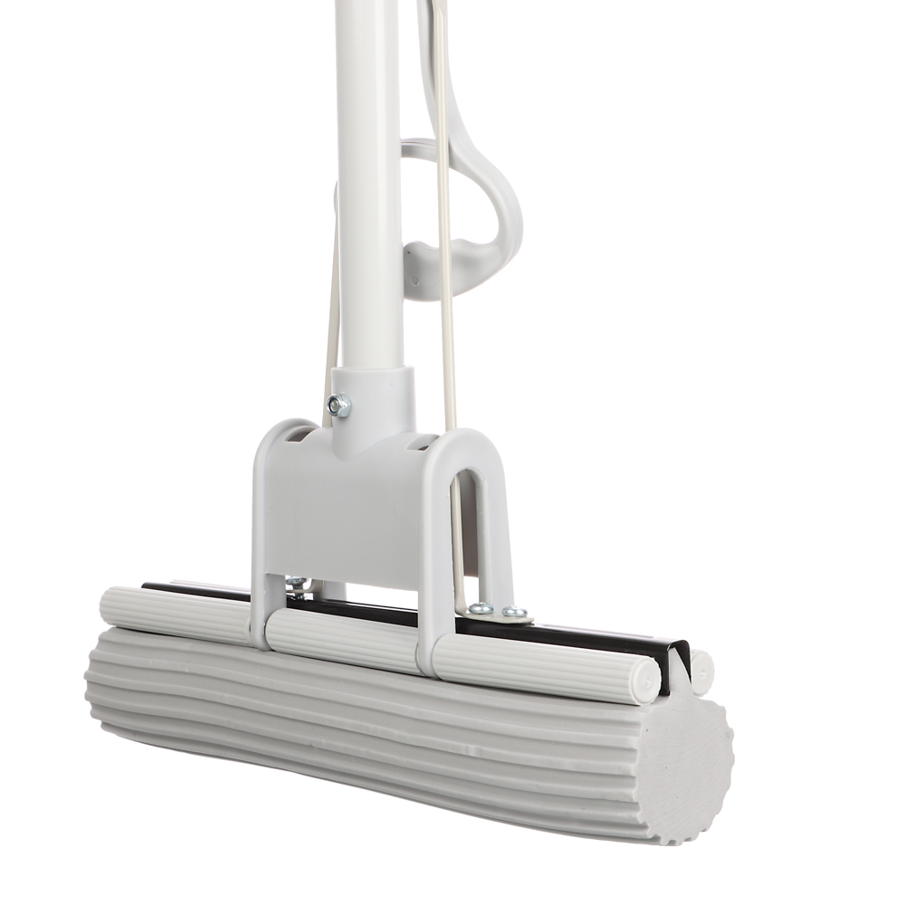 VETTA Швабра ПВА стальная телескоп.ручка, 110см, один ряд роликов, бежевая - #3