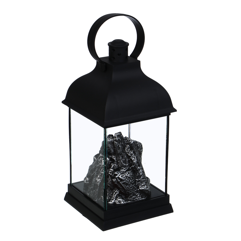 Светильник декоративный LED в виде фонаря тм СНОУ БУМ, 10,5x10,5x22см, PP, стекло, 2хАА, 1 режим - #1