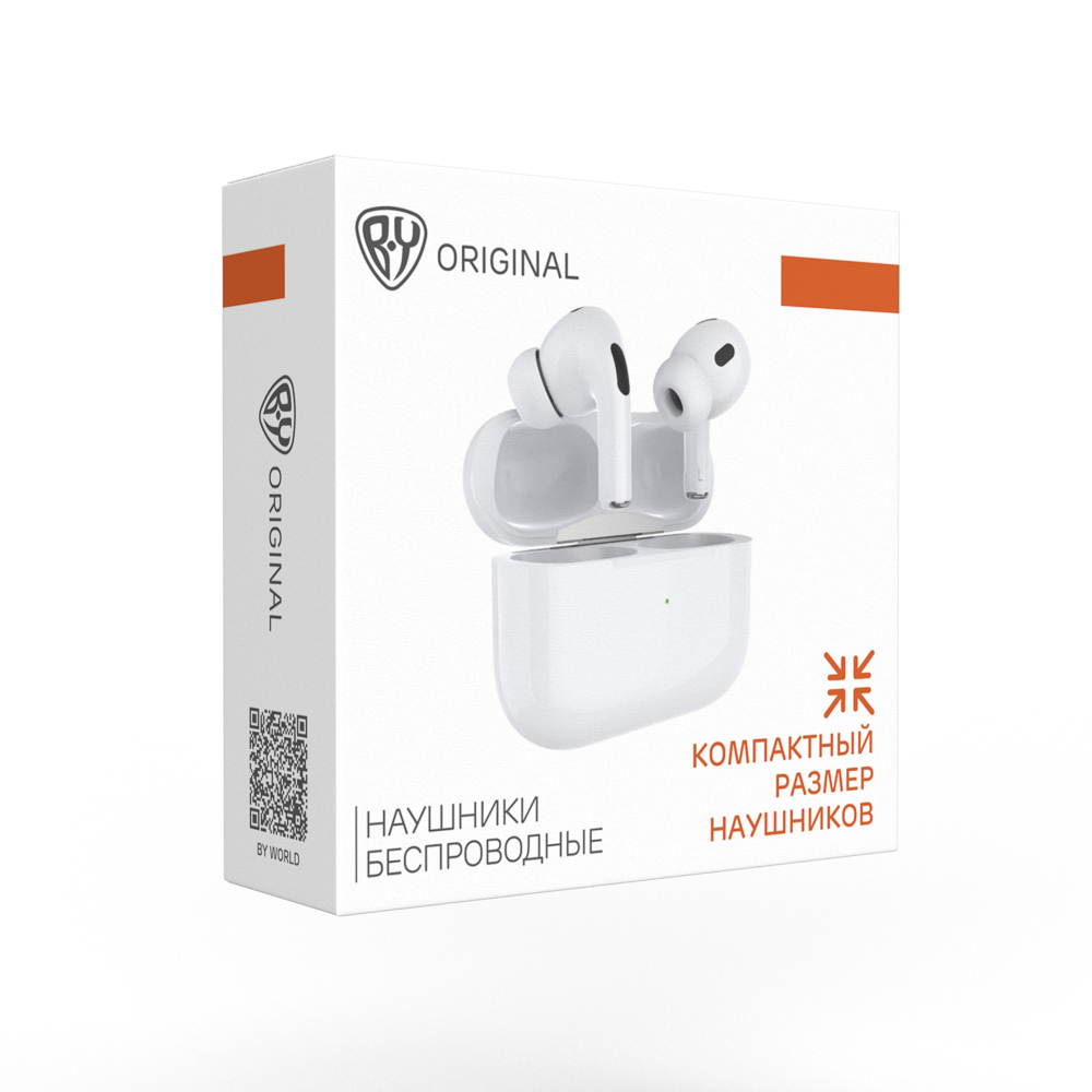 Наушники беспроводные TWS BY Space Pods Pro 2, внутриканальные, 25/200мАч, BT 5.4, белый - #2