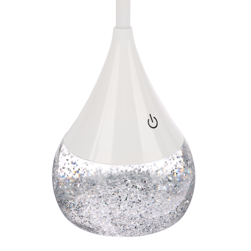 BY Светильник переносной настольный Глиттер,16LED,5Вт,300Лм,RGB,USB-C 5В,каб.1м, дим., пластик,белый - #5