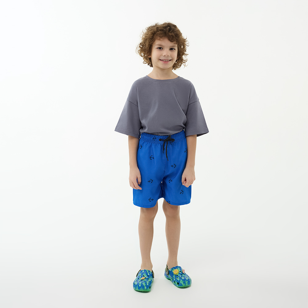 GALANTE Шорты купальные для мальчиков, 100% полиэстер, р. 122-128, цв.синий - #7