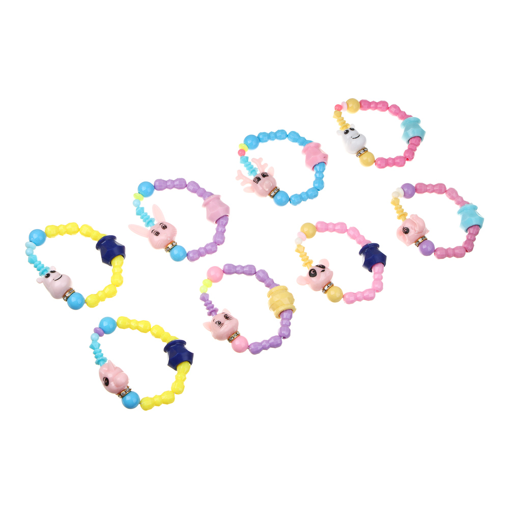 ИГРОЛЕНД Игрушка-сюрприз "Весёлые бусины", 3в1, PP, 10x9см, 8 видов - #3