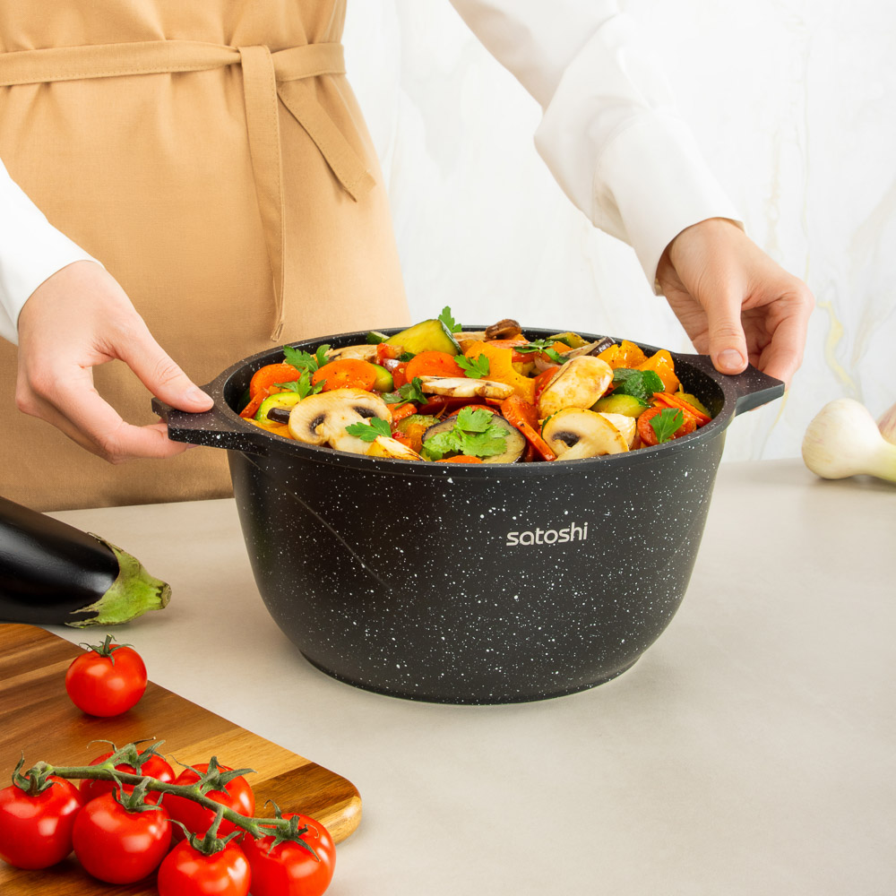 SATOSHI Монфор Казан 26х14,0см, 5,8л, литой алюминий, индукция - #10