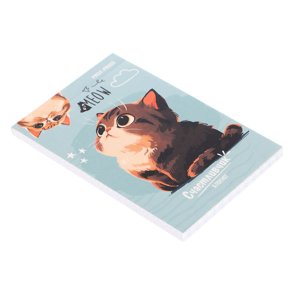 Блокнот А7, 48л, офсет, обложка картон, склейка, в ассортименте - #31