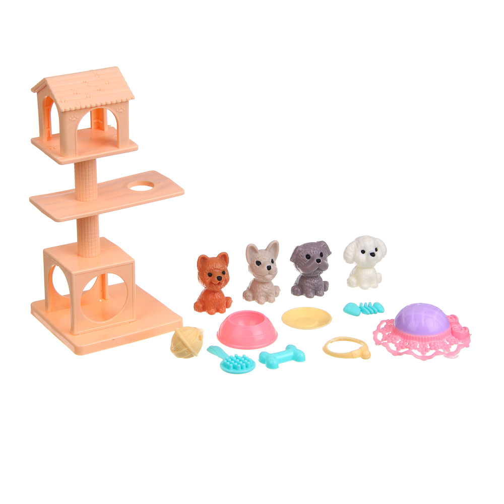 ИГРОЛЕНД Кукла 15 см с акс. и питомцами, PVC, PP, ABS, 45х8х24 см - #6