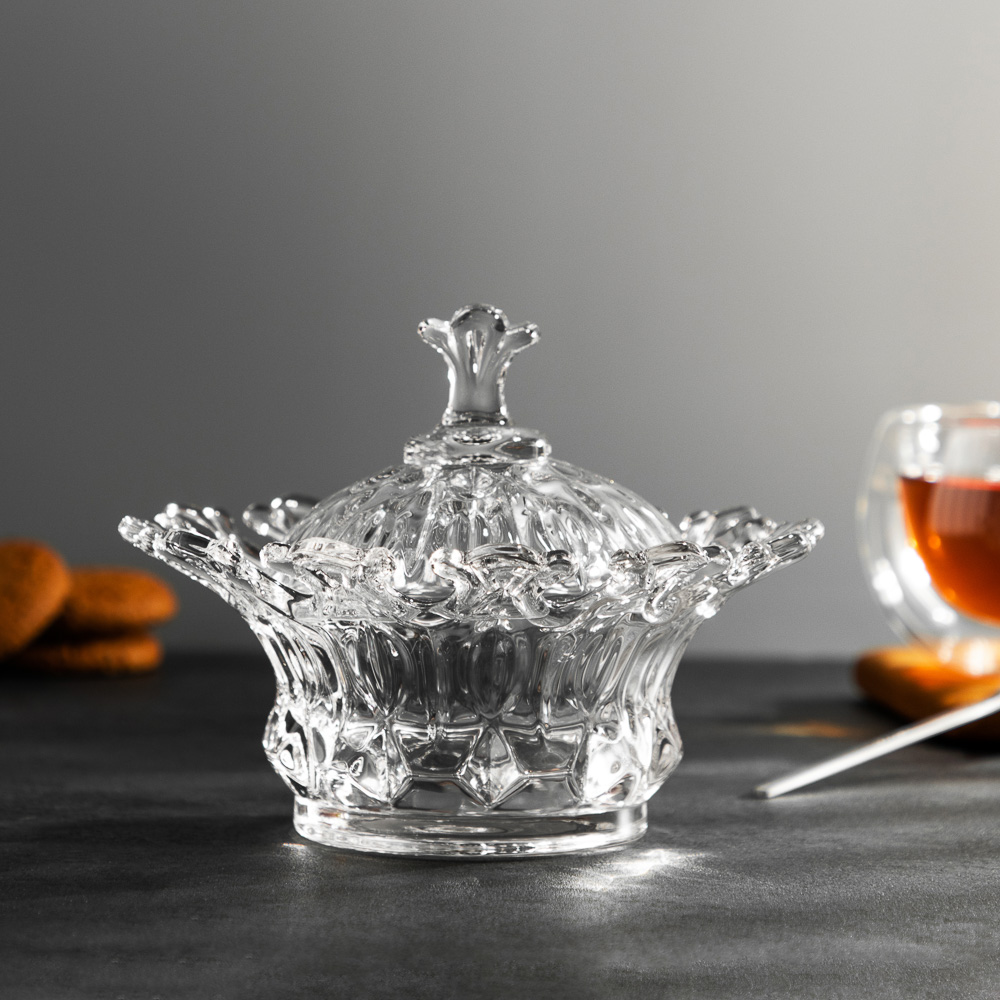 VETTA Конфетница с крышкой 260мл, 16.5х12см, стекло - #9