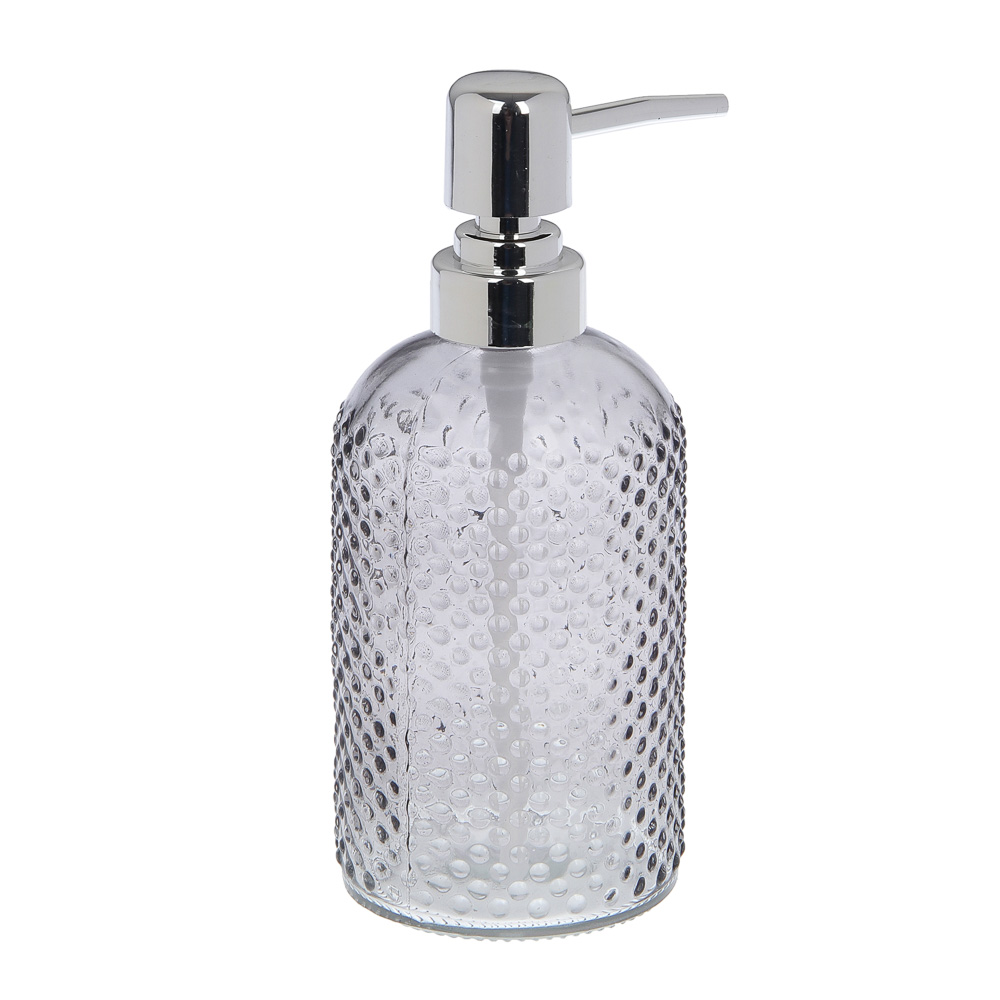 Диспенсер для жидкого мыла тм VETTA Асти, 350мл, стекло + АБС, 7,5x7,5x18,5см - #4