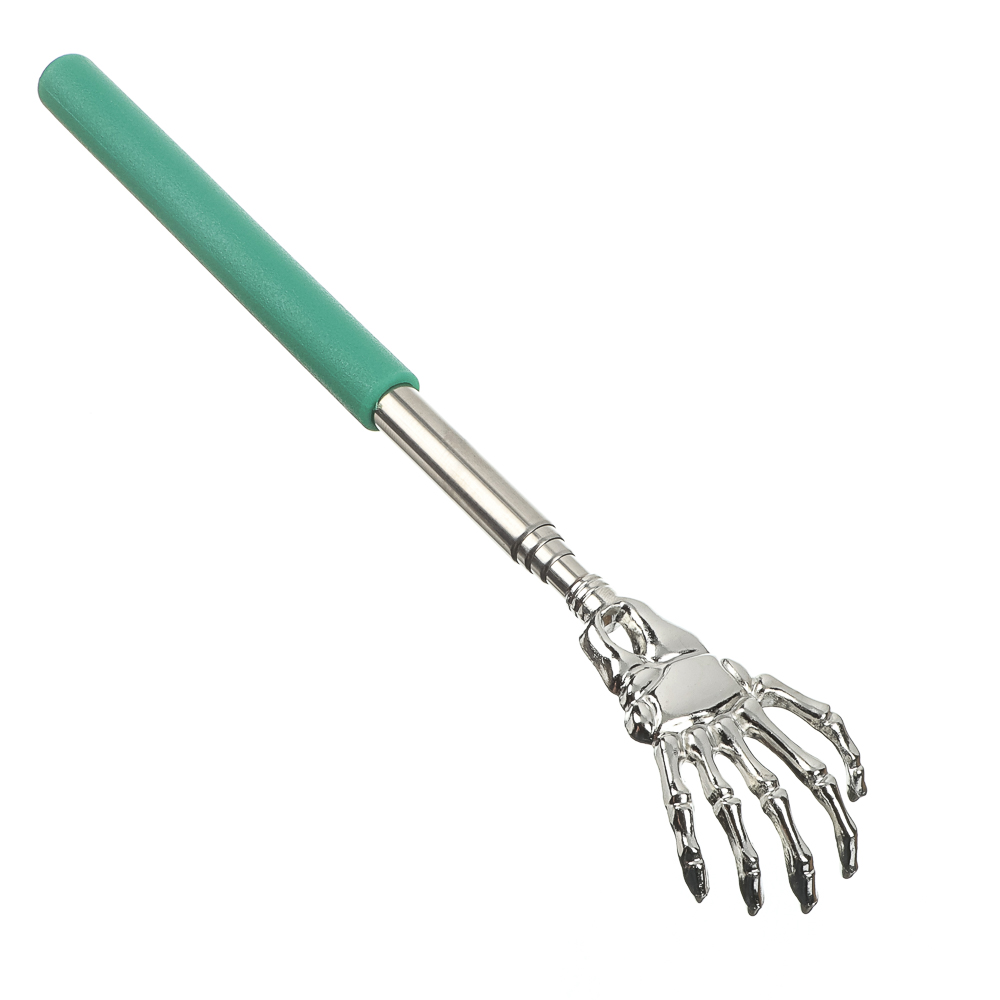 Чесалка для спины раздвижная металлическая 21-60см черная - #2