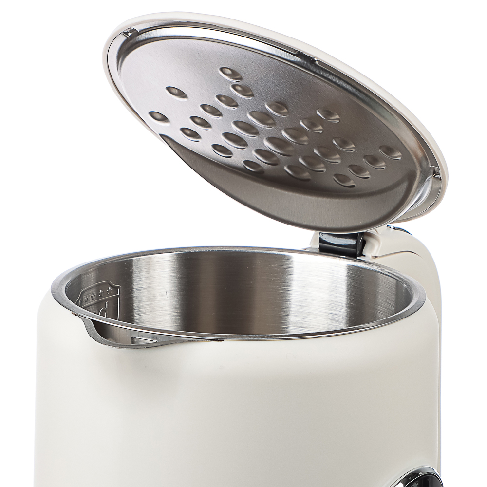 LEBEN Чайник электрический 1,7л двойные стенки пластик/нерж сталь, поддерж.температуры, оливк.и беж. - #6