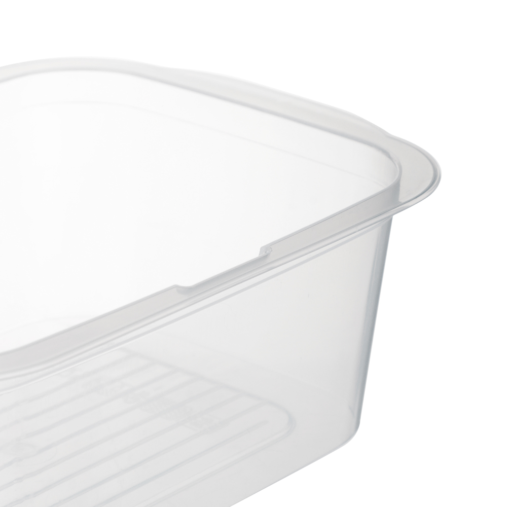 Контейнер пищевой прямоугольный 0,66л с паровыпуском и мерной шкалой, пластик - #3