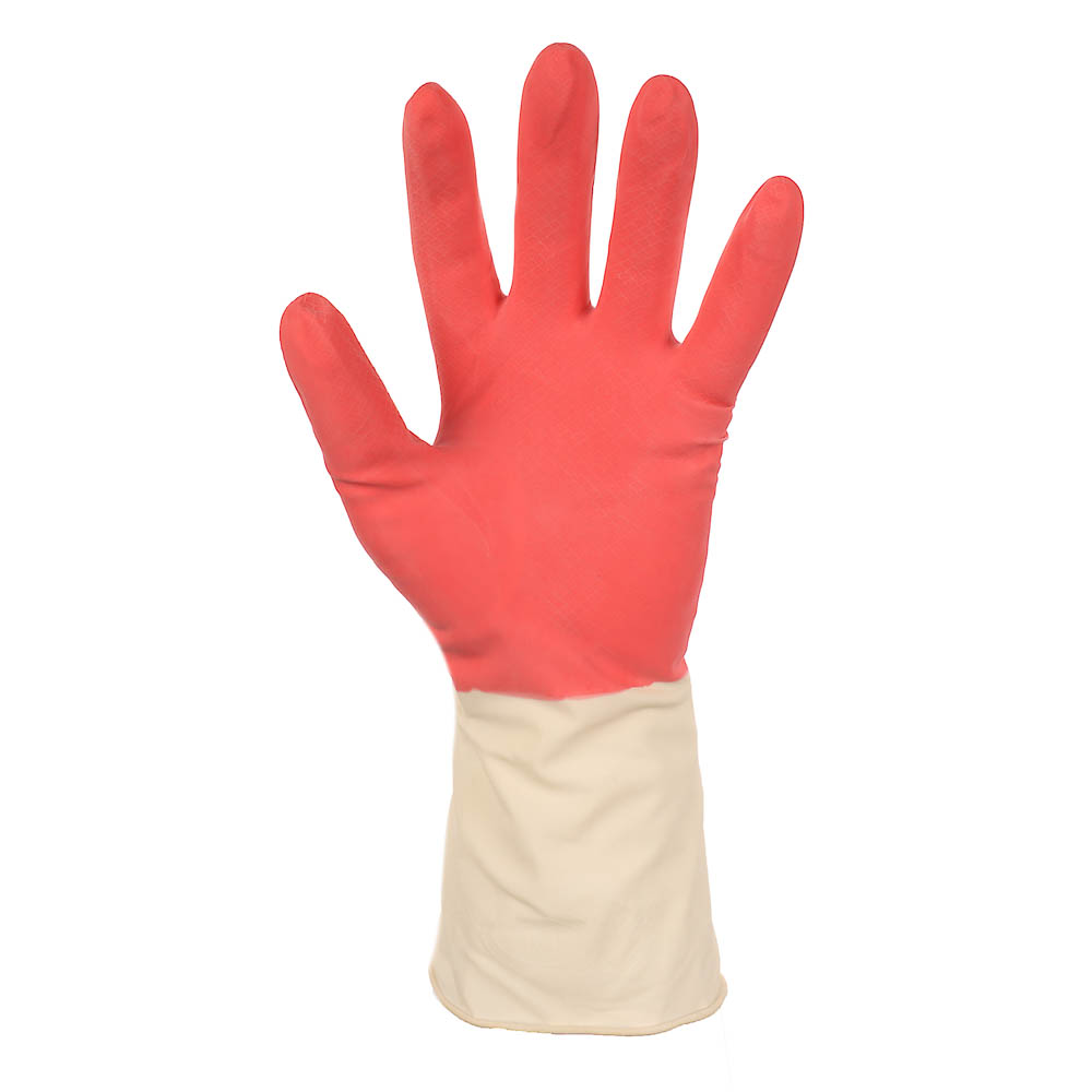 Перчатки хозяйственные тм Archdale, прочные,красно-белые в инд. упак. р. L - #3