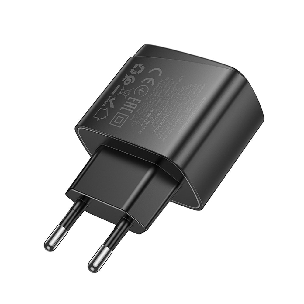 hoco. Зарядное устройство модель CS61A, USB+C 30W, цвет: черный - #7