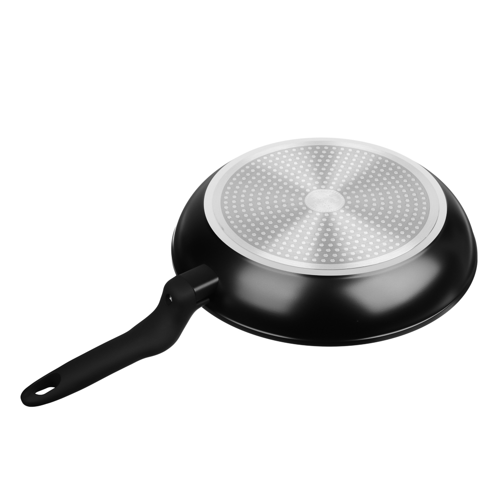 SATOSHI Стоун Сковорода литая с крышкой d28см, антипригарное покрытие мрамор, индукция - #7