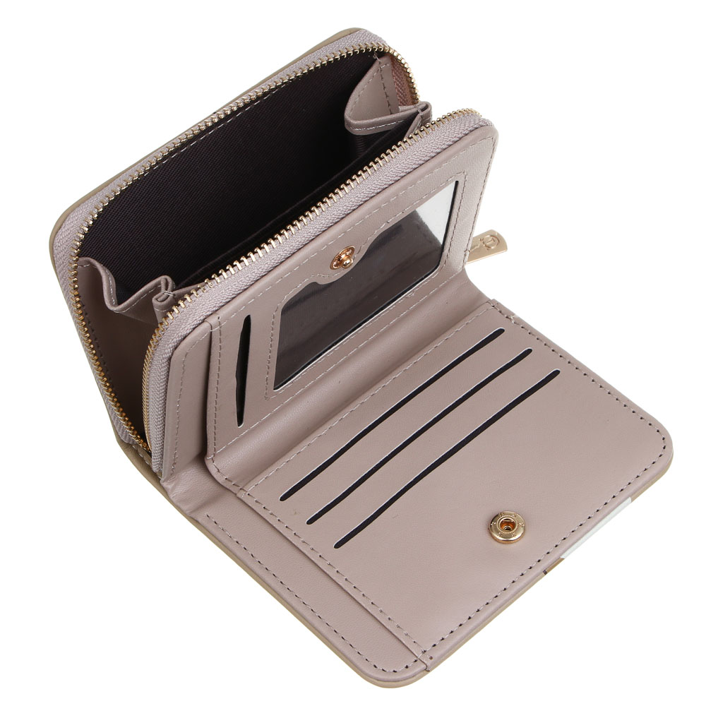 ЮL Астирия II Кошелек для карт,купюр и монет с отделением на молнии ПУ, 11,5х9х2,5см, 2 цв, КЖ24-21 - #4