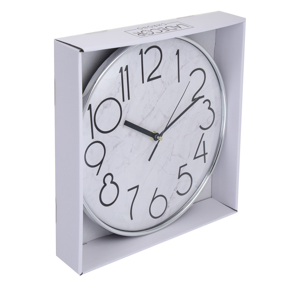 LADECOR CHRONO Часы настенные, круглые, 30,2x30,2x4,8 см, пластик - #4