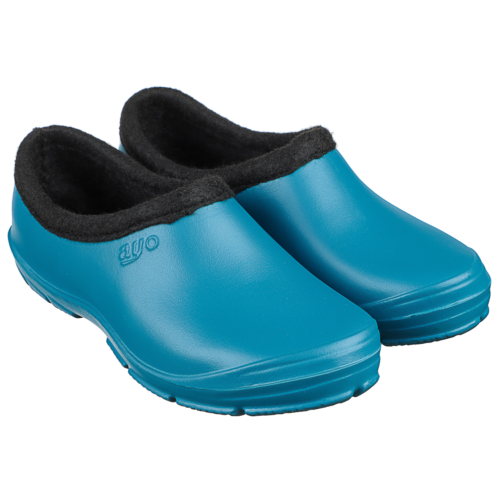 Галоши утепленные женские AYO, синий/зеленый, размер 36-41, материал галоши ЭВА, утеплитель ворсин - #8