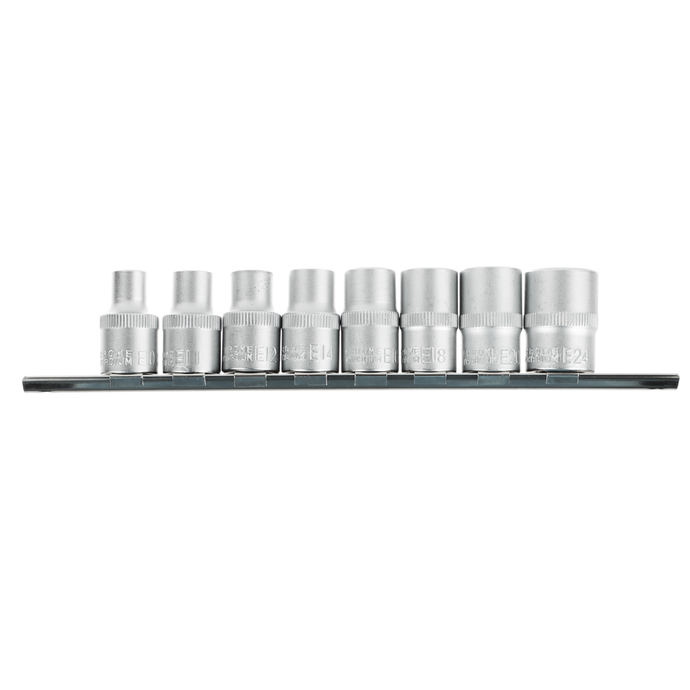 ЕРМАК Набор головок, 8 предм., "TORX" 1/2" E10-E11-E12-E14-E16-E18-E20-E24 - #2