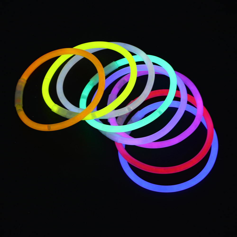 СНОУ БУМ Набор неоновых браслетов 8 шт по 20 см, 8 цветов, пластик - #6