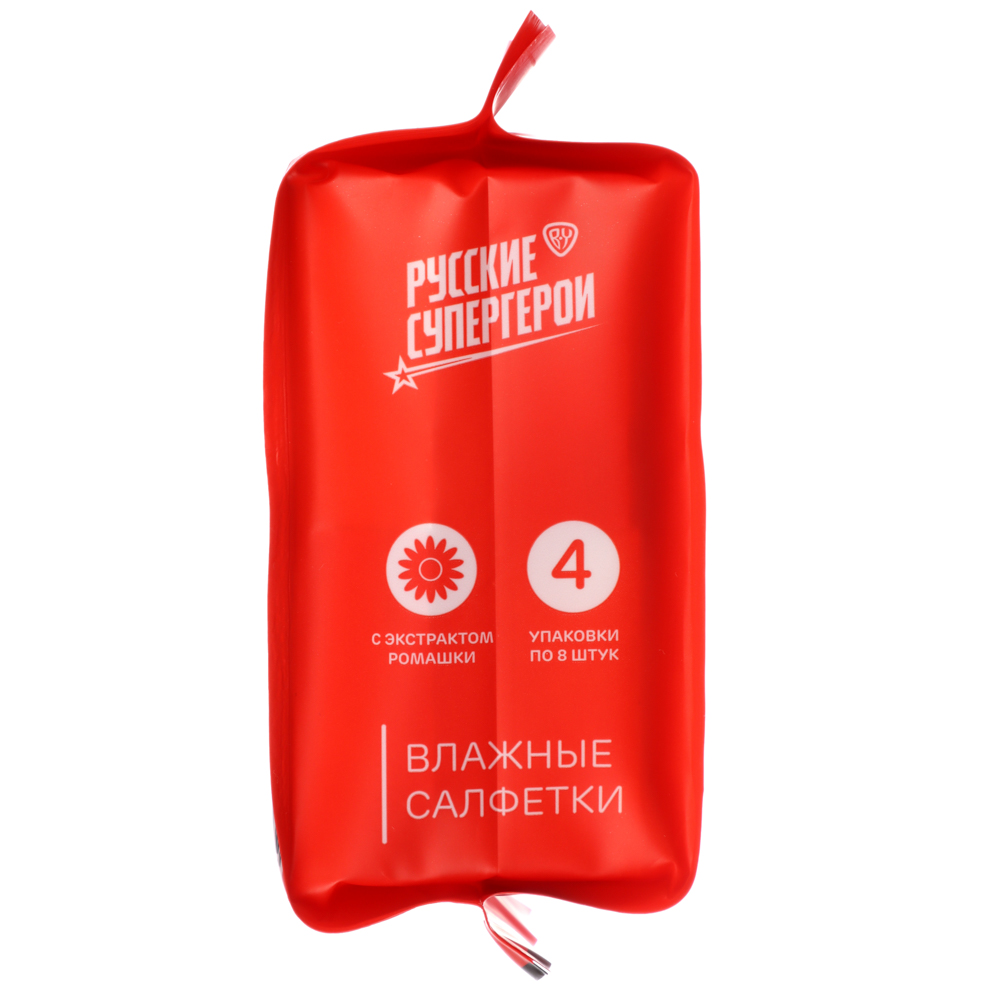 BY Русские Супергерои Влажные салфетки, мини, 4 упаковки по 8 шт - #4