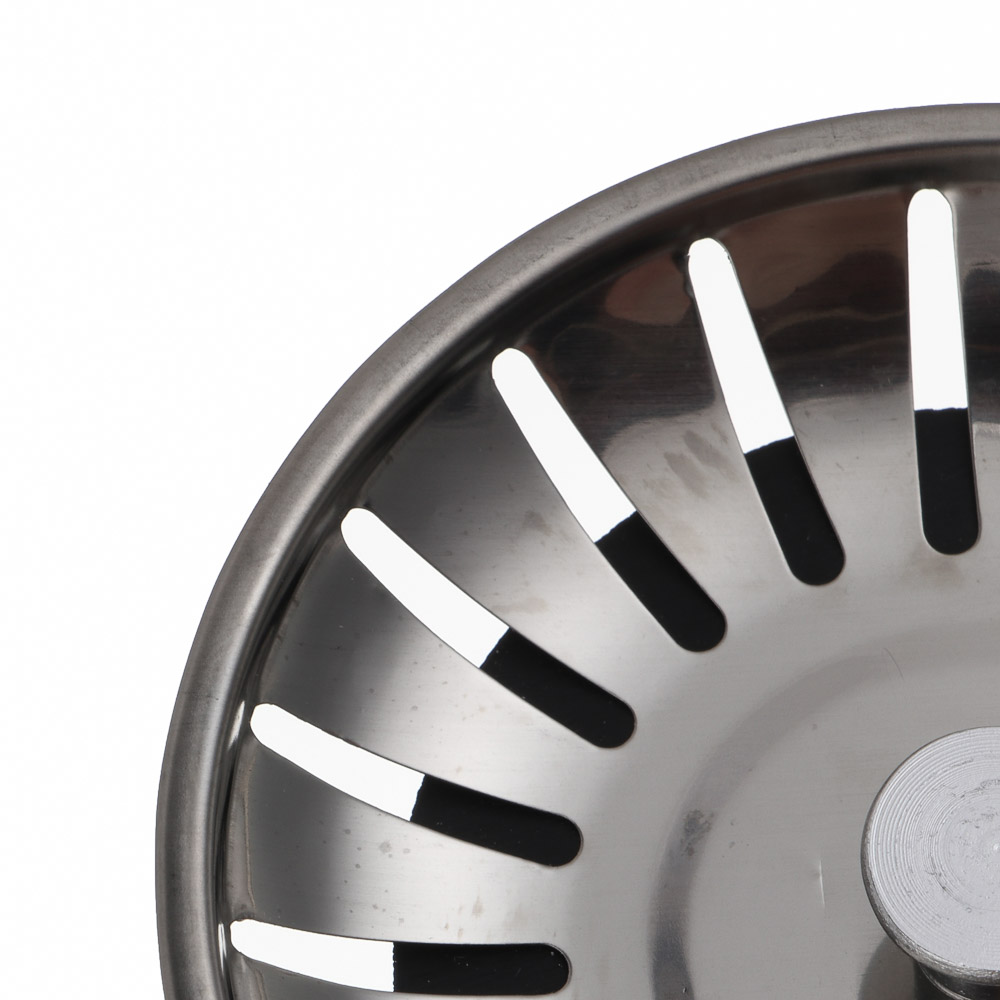 Сеточка-фильтр сменная, для кухонной мойки, d=77 мм, нерж.сталь, хром - #3