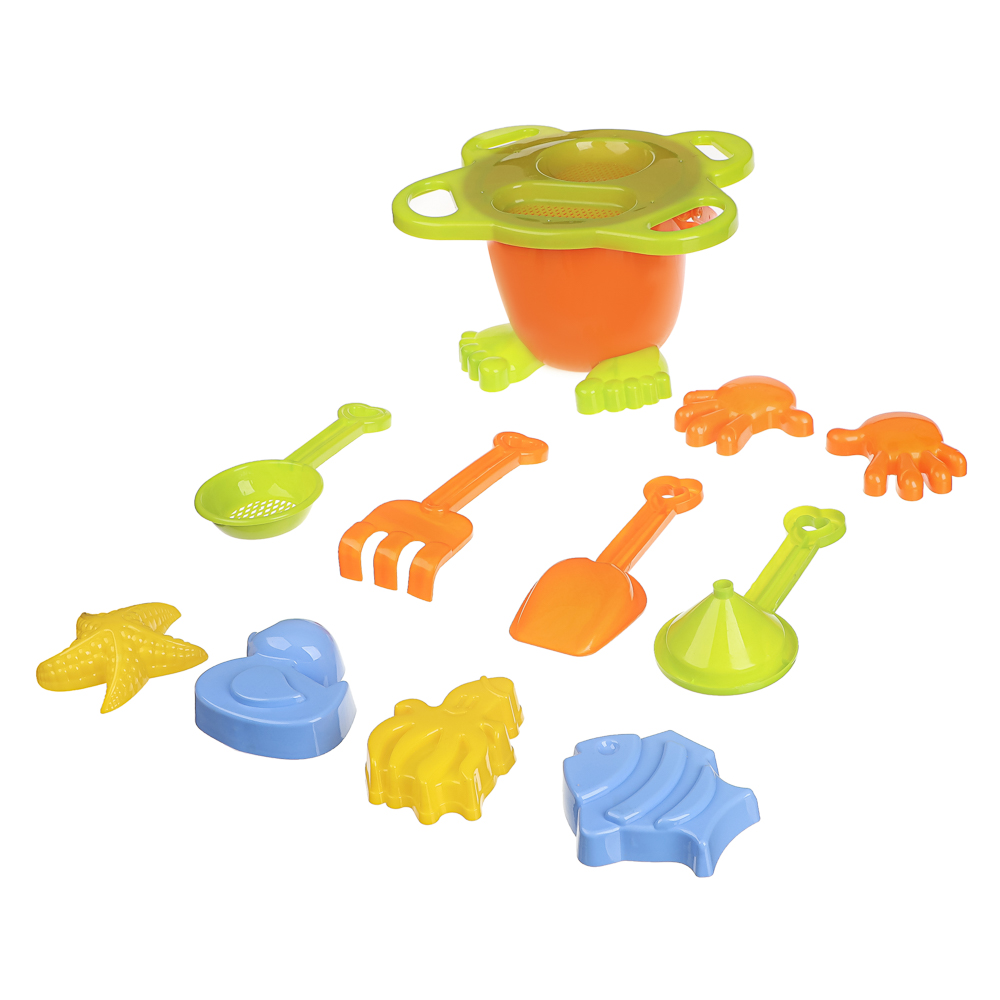 Набор для игры в песке "Дружок", ИГРОЛЕНД, 9 предметов, для детей 3+ - #3