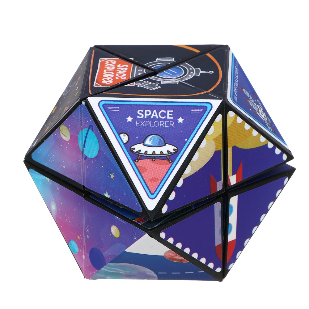 ИГРОЛЕНД Головоломка 3Д "Магнитный куб", PP, 6х6см, 3 дизайна - #15