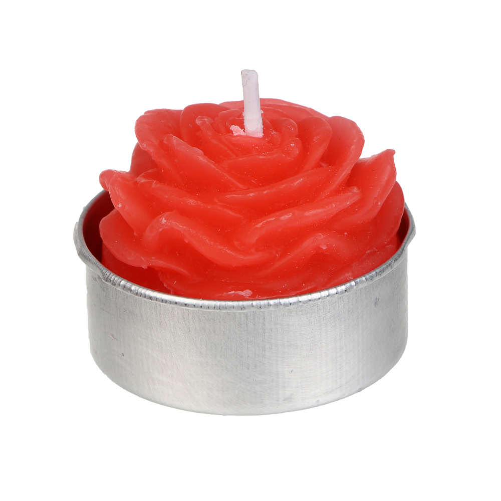 Свеча тм LADECOR "Роза" 3,8x3,8x4,5 см, парафин - #1