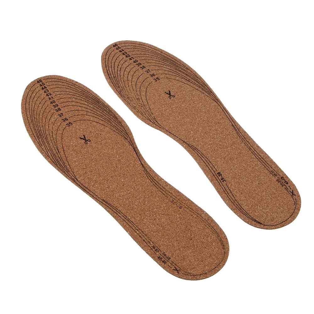 Стельки универсальные тм STREETWISE, полиэстер, натуральная пробка, р. 36-46 - #3