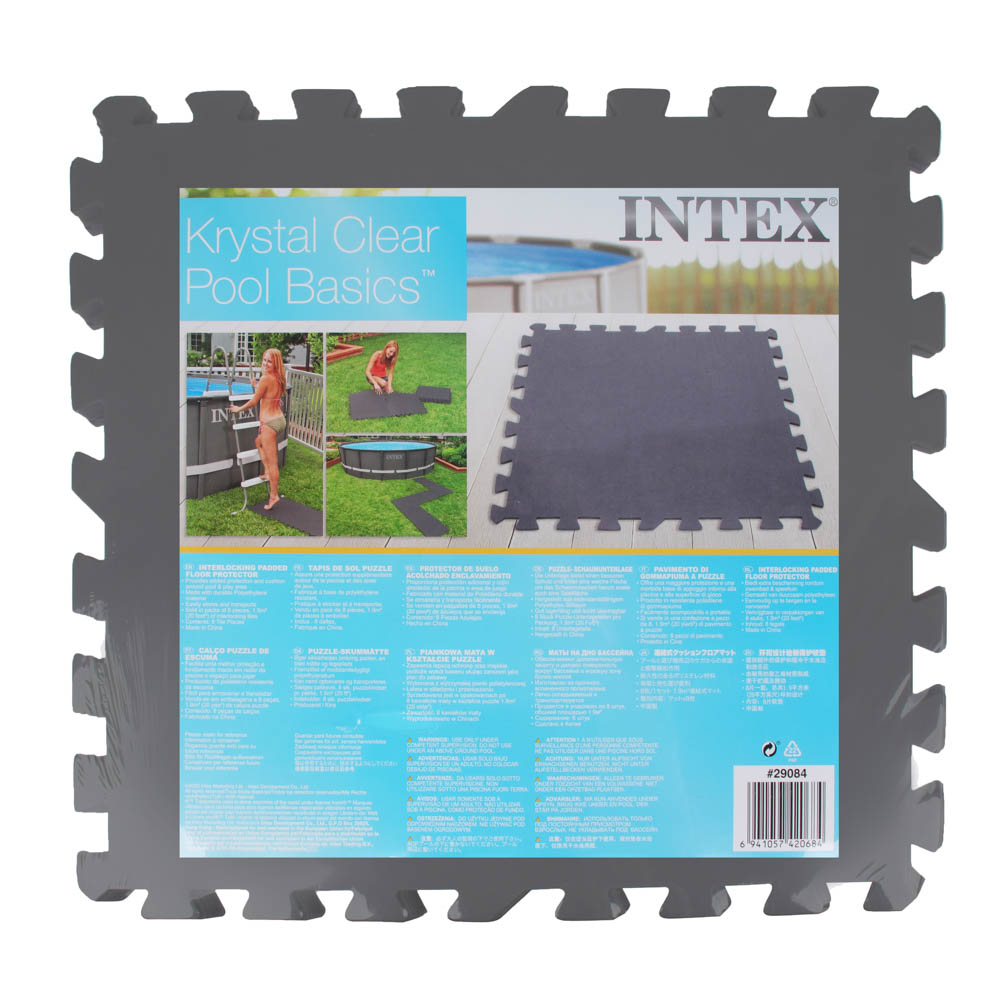 INTEX Подстилка-пазл модульная, мягкая, 50х50х0,5см, 8шт, 1,9м2, 29084 - #4
