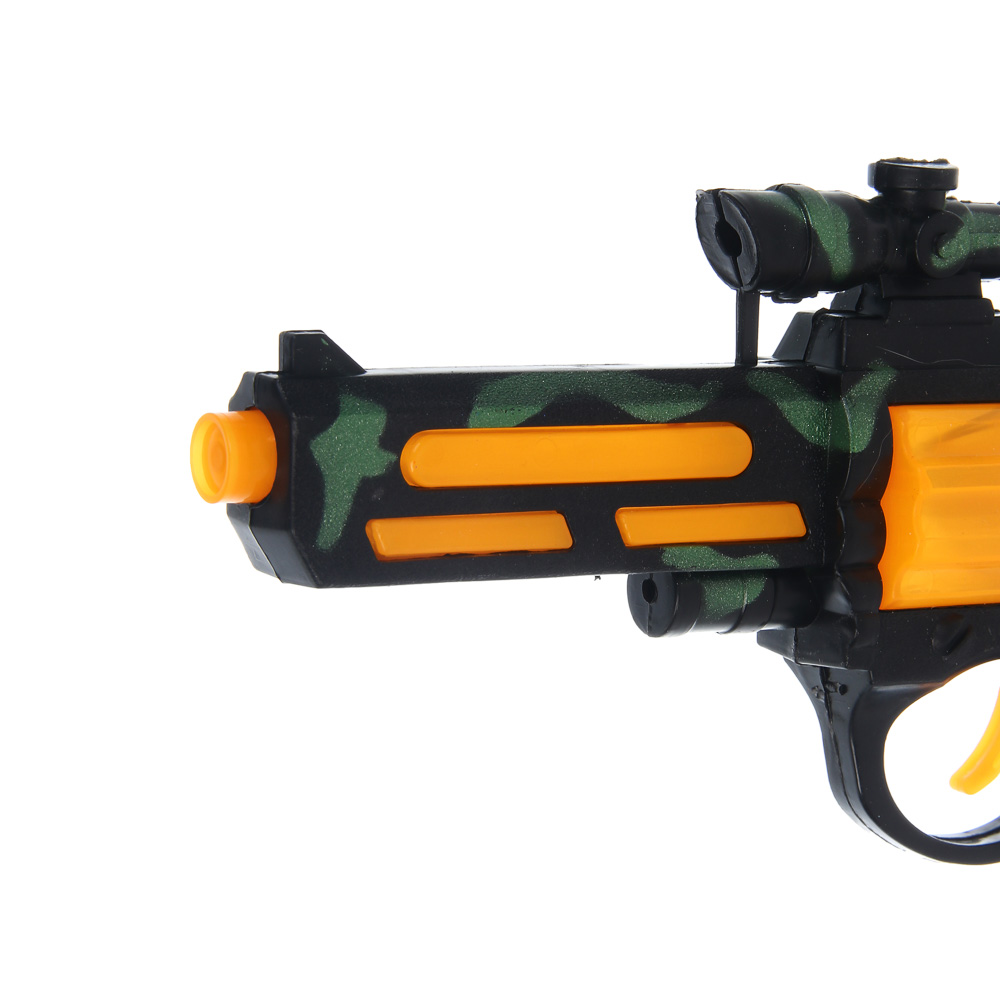 ИГРОЛЕНД Пистолет со звуковыми и световыми эффектами, 2хАА, PP, 26х18,5 см, 2 дизайна - #5