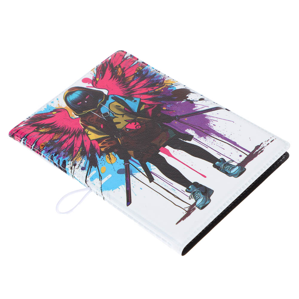 Визитница-картхолдер тм ЮL на 10 карт с удерживающей резинкой, ПВХ, 10,4х7см, 6 дизайнов - #2