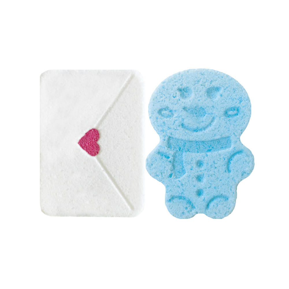 Набор соль для ванн "Имбирные мечты/Снежное послание" бурлящие фигурки, 180г - #6