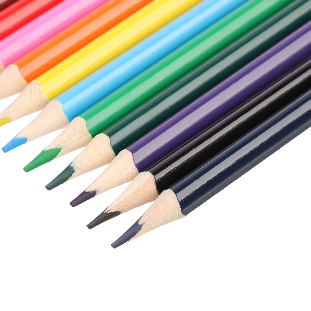 ClipStudio Карандаши 12 цветов "Альфа" 3-гранные заточ., дерево, 2М, улучш.прокрас, к/к, ПРЕМИУМ - #5