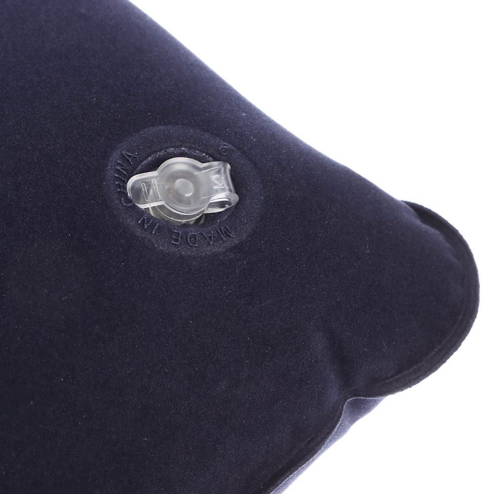 Подушка дорожная надувная тм BY SPORT, 38x25см, ПВХ, черная - #3