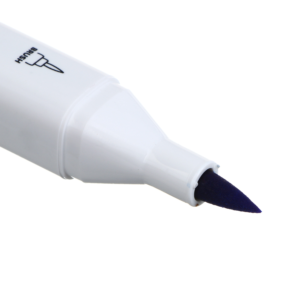 BY Набор маркеров для скетчинга, 24 цвета, 2-сторонний, кисточка/круглый, чехол - #5