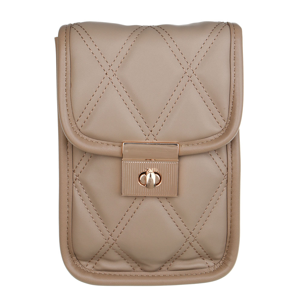 ЮL Кватра Сумка кроссбоди стеганная на длинном ремне, ПУ, 19х13х4см, 2 цвета, КЖС24-21 - #2