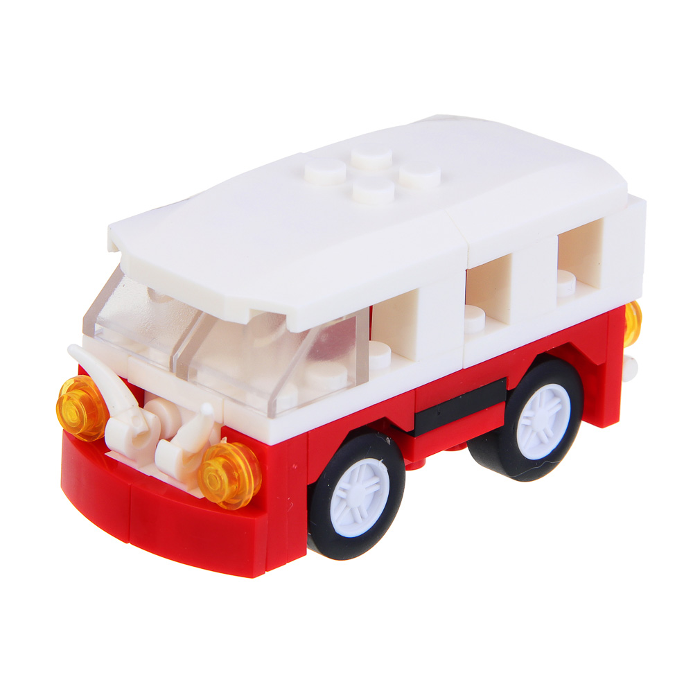 ИГРОЛЕНД Город Конструктор Гонки Городские Машины, инерция, 45-51 дет, коллекция, 10х7х4 см., 4 диз. - #7