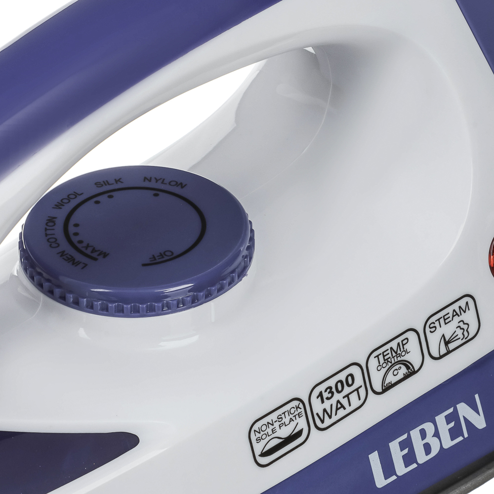 LEBEN Утюг 1300ВТ отпар, тефлон шнур 1,35м - #5