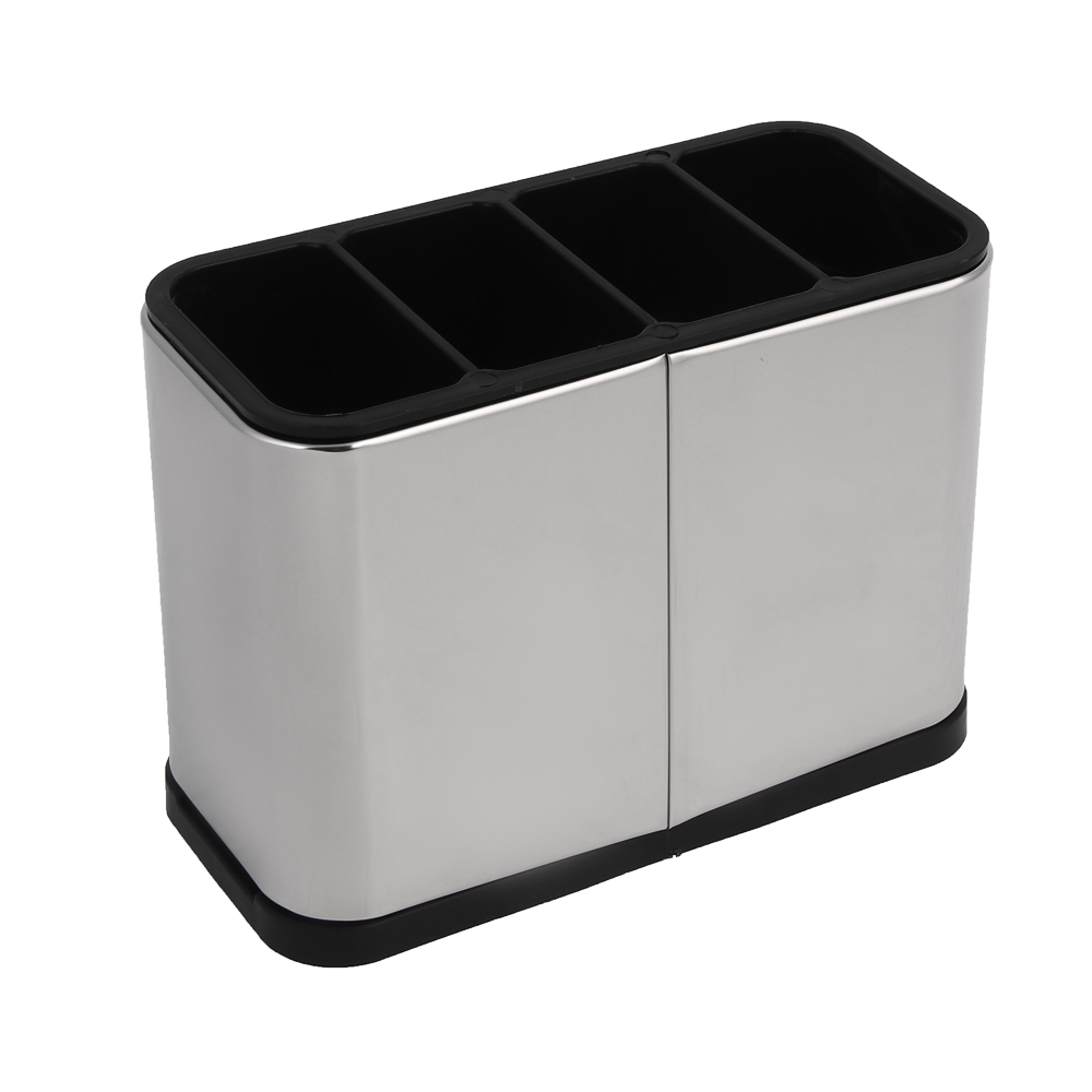 Подставка для столовых приборов тм VETTA, 18х13х8,5см, пластик, цвет серебро - #5