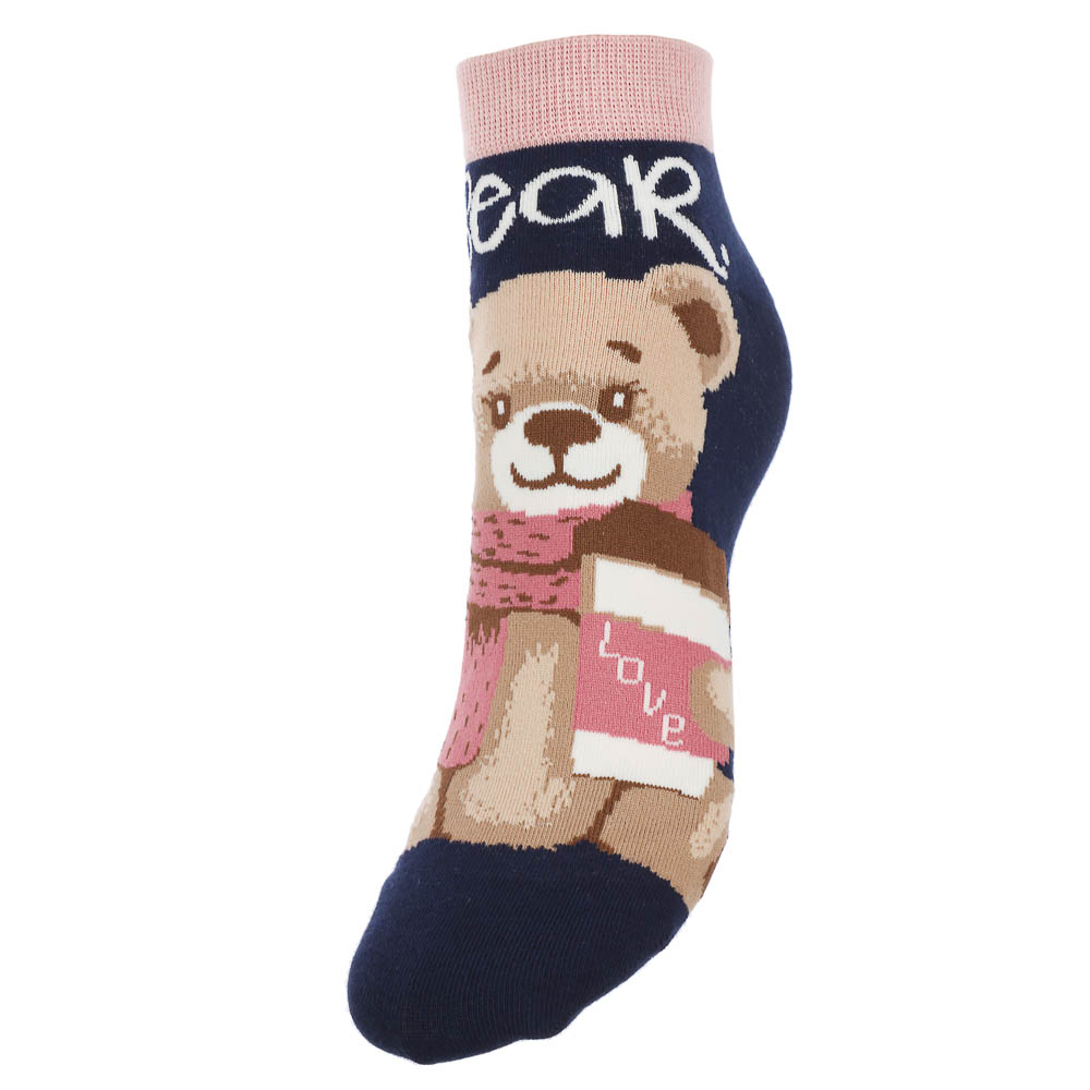 Носки универсальные с рисунком, тм Turkan, р. 36-41, 90%хлопок, 8% п/а, 2%лайкра,разноцветные - #3