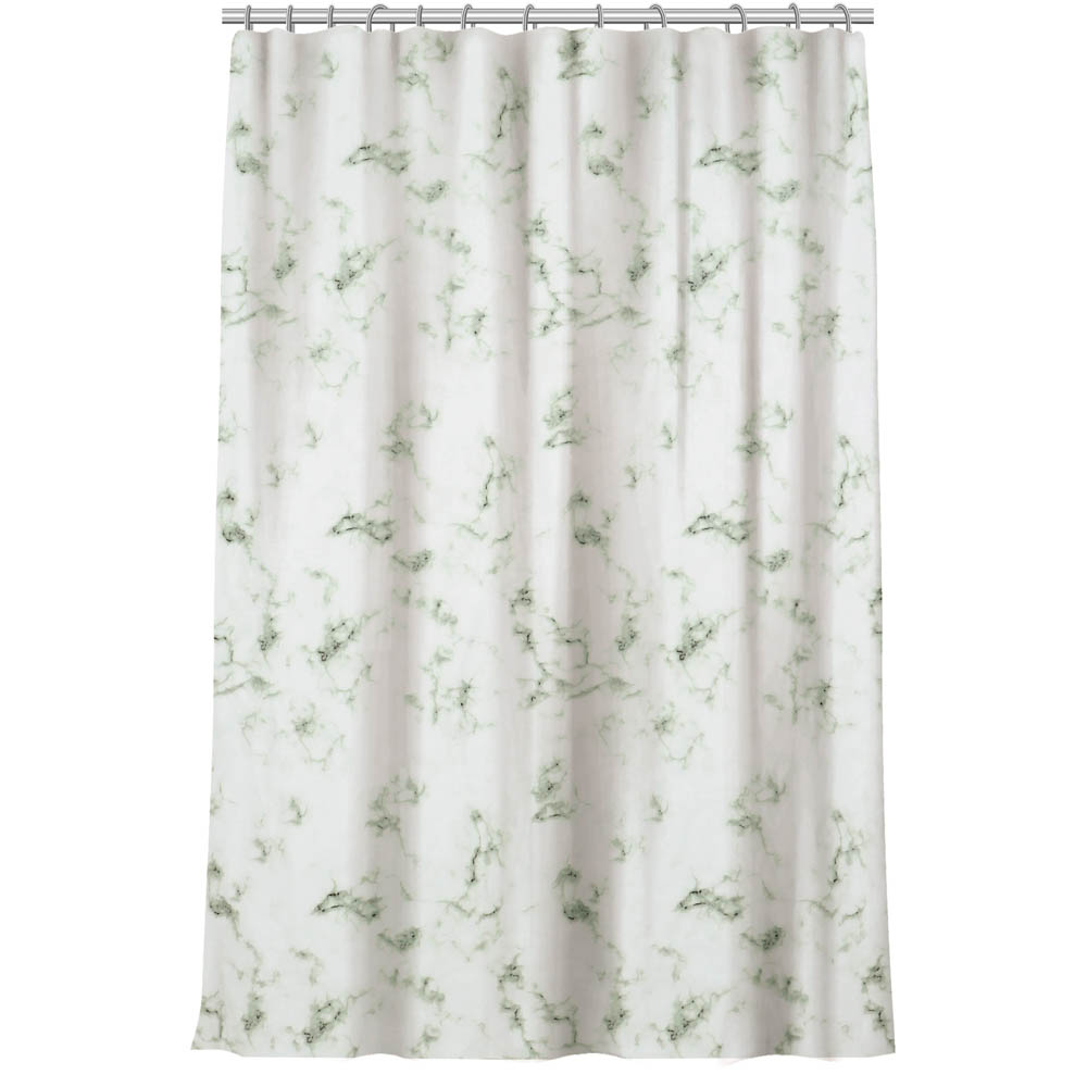 VETTA Шторка для ванной, ПЕВА, 60 г/м2, 180x180см, кольца пластик, мрамор КАЛАКАТА - #1
