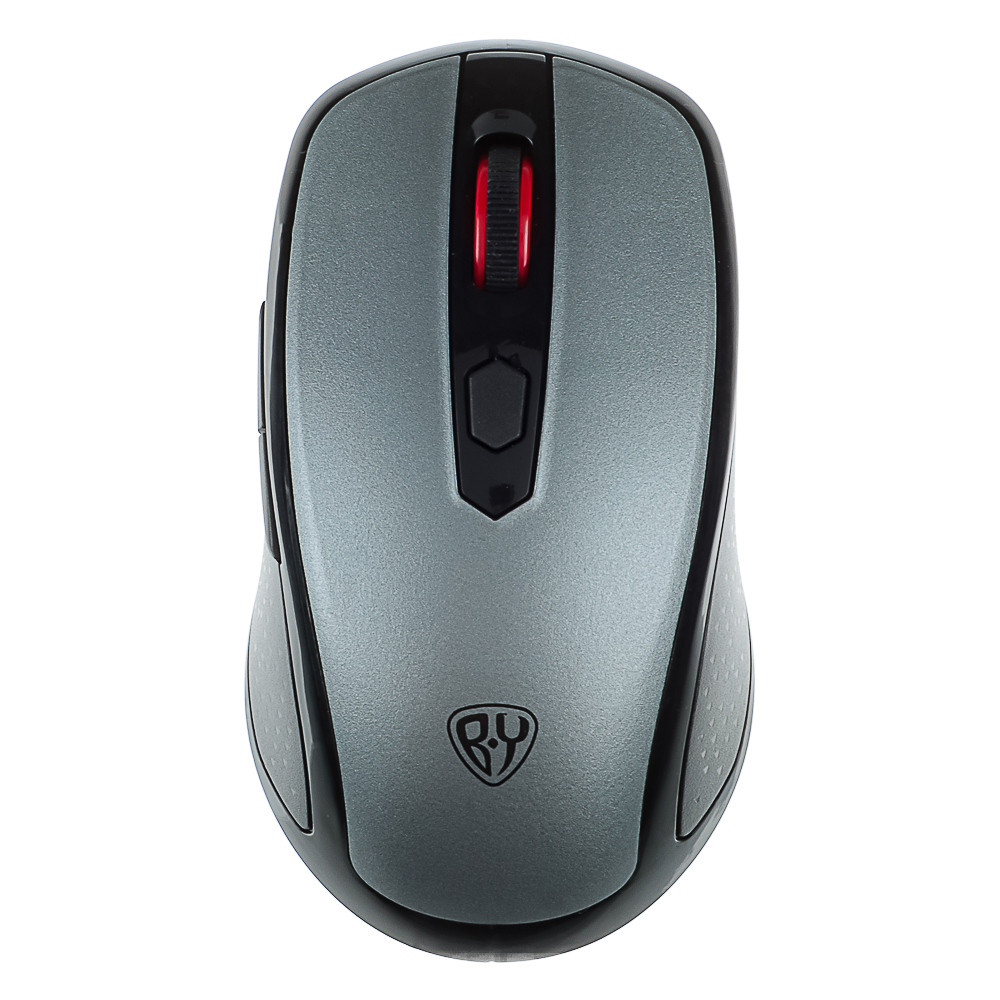 BY Набор беспроводной клавиатура и мышь, 104 кл.,6D бесш. клик,"copy-paste",1200DPI,ААА, серебристый - #9