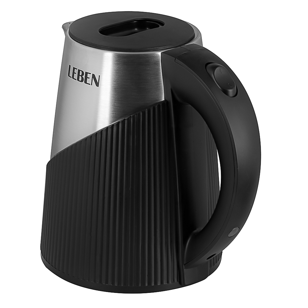 LEBEN Чайник электрический 1,8л нерж сталь+пластик - #8