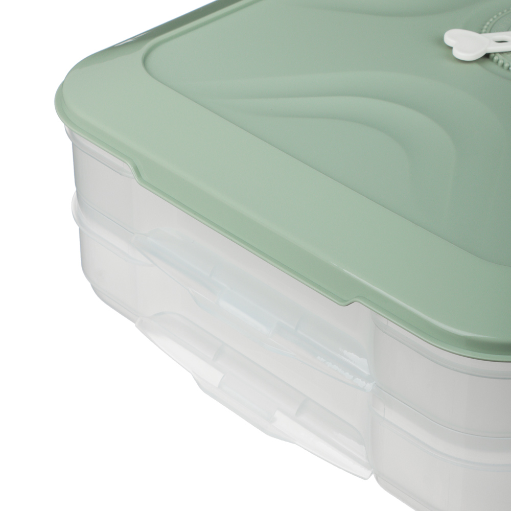 Контейнер для хранения и заморозки, 2 яруса, 30x20,5x8см, пластик, 2 цвета - #5