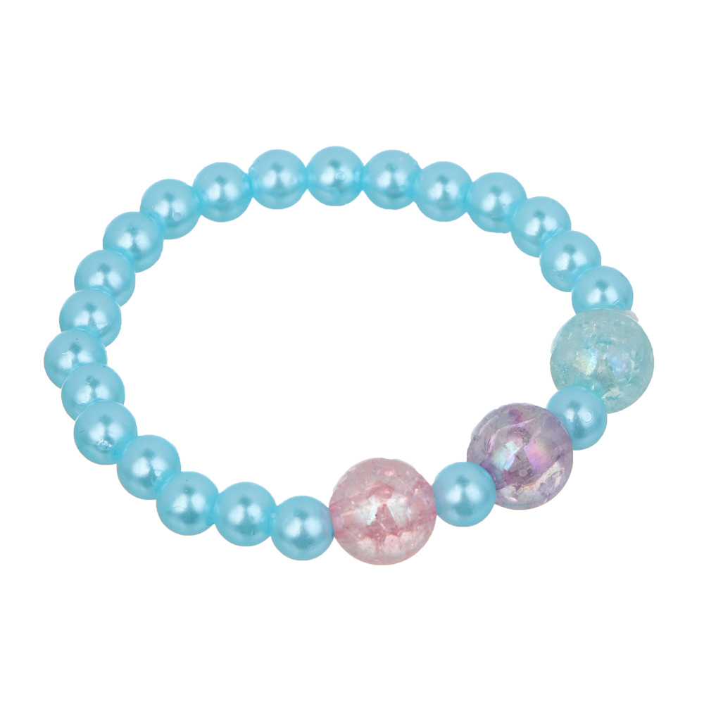 ИГРОЛЕНД Набор бижутерии в шкатулке "Карета" 4 пред., 9,5х3х12 см, пластик, металл, текстиль - #8