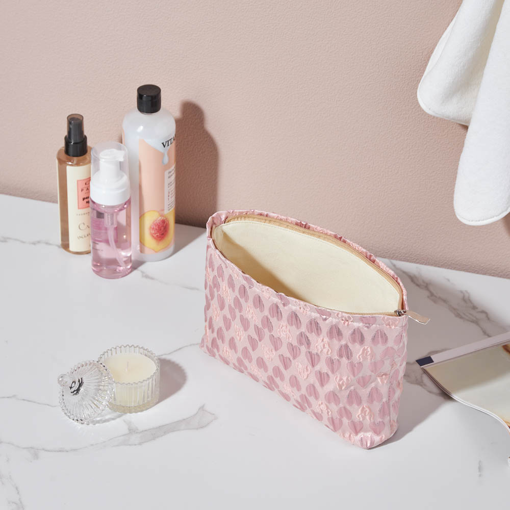 Шкатулка, 26x5,5x18 см, цвет розовый, полиэстер - #8