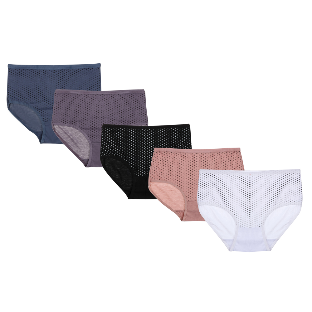 Трусы женские макси с принтом, р.48-50, 95% хлопок, 5% спандекс, Cotton #6001 - #1