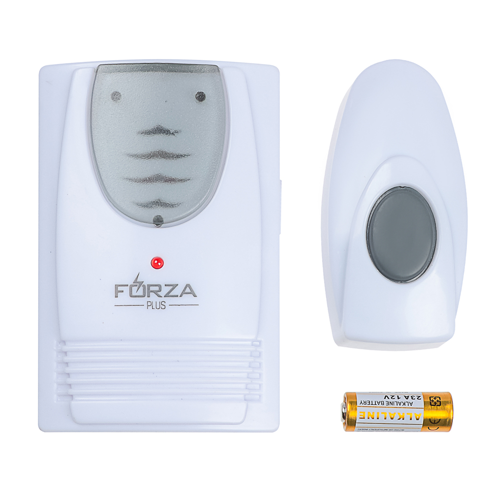 FORZA Звонок беспроводной дверной, 32 мелодий, 1x23A, 2xAA, с водонепроницаемой кнопкой - #2