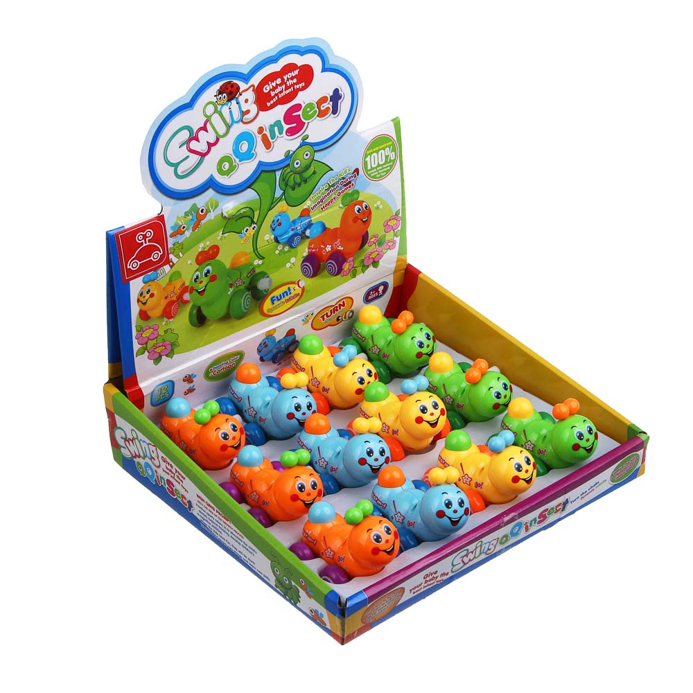 Заводная игрушка "Гусеничка", ABS, 5,3х7,1х5,7см, 4 дизайна - #3